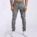 Men's Slim Fit Jeans - Vintage Washed Denim Pants With Stretch Comfort, Classic Straight Leg For Casual & Streetwear (Multiple Colors & Sizes)_mkmklike.com