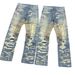 Men's Clothing 3D Printing GVC Printing Heavy Process Washing Laser Digital Printing Straight Trousers_mkmklike.com