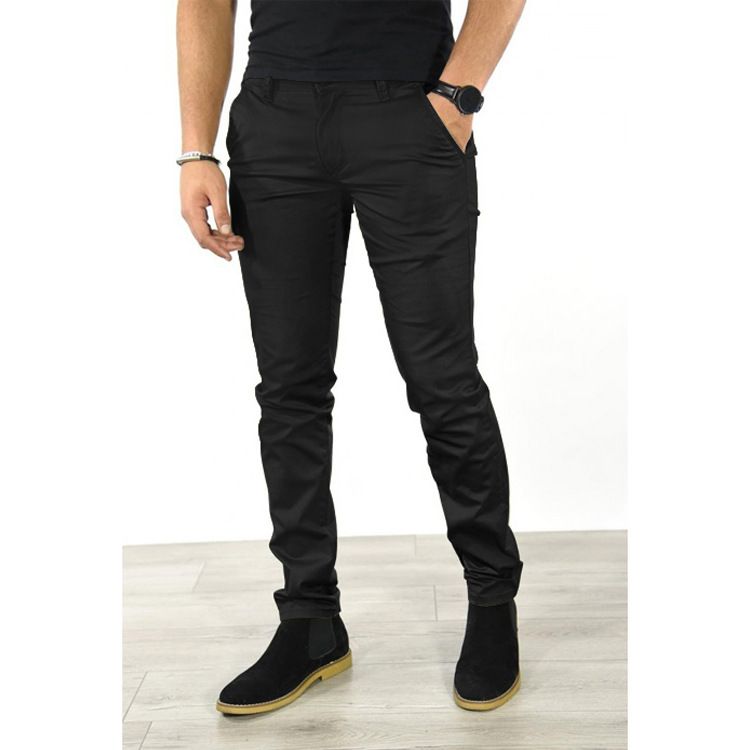 Men's Business Solid Color Casual Pants_mkmklike.com