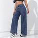 Women's American Style Wide Leg Jeans Trendy Retro Loose Slimming Straight Leg Floor Length 2026 New_mkmklike.com