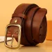 HOT Full Grain for Men100% Italian Real Solid Leather Casual Jeans 5mm Thick Men's Heavy Duty Work Belt_mkmklike.com