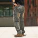 Men's Clothing Brand Multi Pocket European And American Work Jeans Men's Wide Leg Loose Large Size_mkmklike.com