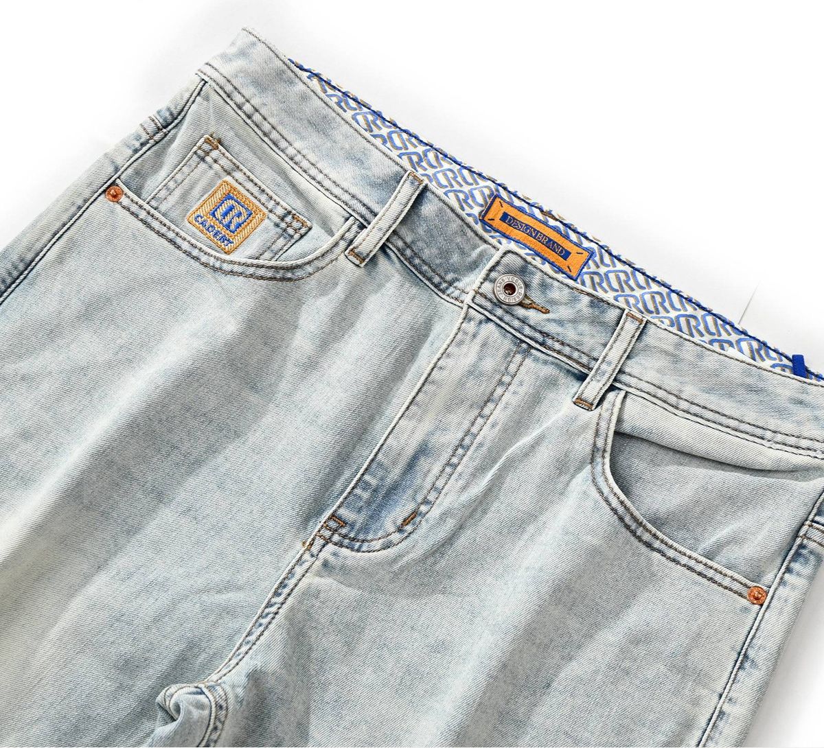 Men’s Light Blue Denim Shorts – Stretch Comfort, Casual Luxury, Summer Essential (28-38)_mkmklike.com