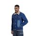 Loom Cross-Border Denim Autumn Winter Jacket Fleece-Lined Casual Men's Fashion Wholesale_mkmklike.com