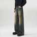 Men's Clothing Running Style Korean A Type Straight Jeans Men's Fashion Brand Loose Wide Leg Mopping Long Pants_mkmklike.com