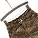 High Waisted Leopard Print Denim Shorts for Women American Style Two Button Wide Leg A-Line Slimming Hot Pants Summer 2023_mkmklike.com