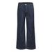14oz Black Striped Raw Denim Jeans – Vintage Washed Straight-to-Flare Wide Leg Pants (S-XL, 80% Cotton, Retro A-Line Silhouette)_mkmklike.com
