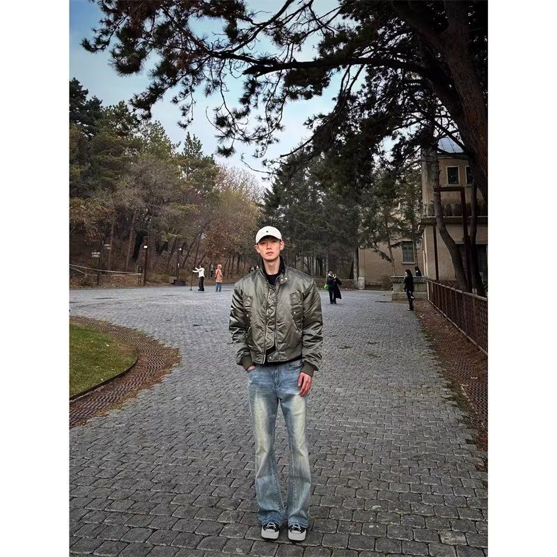 Men's Clothing 2025 New Melancholy Rich Second Generation Destroyed Sun Washed Old American High Street Washed Jeans_mkmklike.com