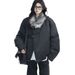 Short Men's Winter With Fur Collar, Leather Buckle Design, Warm Cotton Coat, Cleanfit Zuoshandiao Cotton-padded Jacket_mkmklike.com