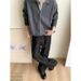 Vintage American Style Straight Leg Jeans For Men - Relaxed Fit, Adjustable Waist, Classic Black Denim Pants_mkmklike.com