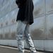 Men's Clothing Jeans Men New High Street Ripped Loose Straight Casual Men's Long Pants Ins_mkmklike.com