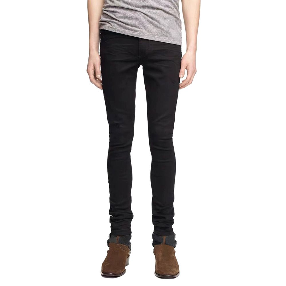 Men's Clothing Style Tight High Elastic High Street Trend New Style Skinny Jeans_mkmklike.com