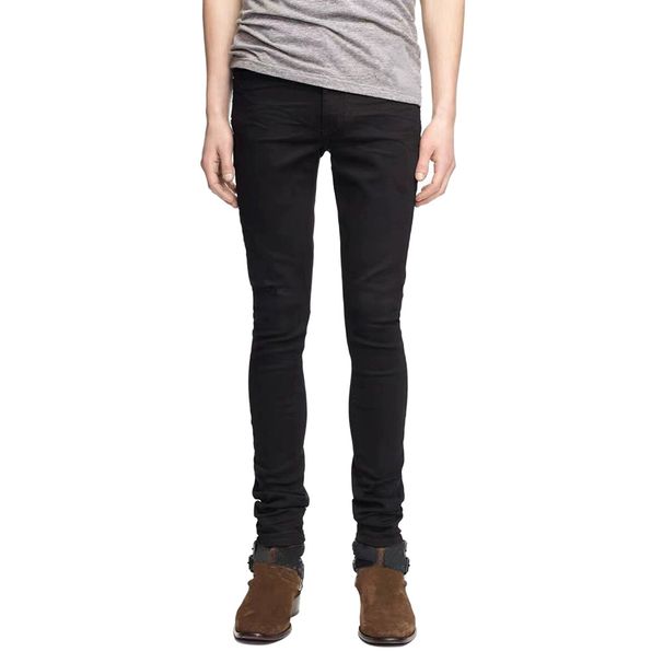 Men's Clothing Style Tight High Elastic High Street Trend New Style Skinny Jeans_mkmklike.com