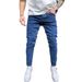 Men's Clothing Stretch Skinny Jeans Fashionable And Versatile Jeans Stretch Slim Fit Jeans - Comfortable & Stylish Skinny Denim Pants For Casual Wear_mkmklike.com