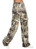 Women's Clothing printed fashion workwear casual loose straight high waist slim temperament denim trousers _mkmklike.com