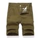 Men's Trendy Casual Denim Shorts Straight Leg Slim Fit Mid-Length Fashionable Non-Stretch Machine Washable Black Blue_mkmklike.com