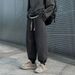 Men's Vintage Washed Straight-Leg Jeans Dad Fit Cuffed Hem Urban Streetwear Casual Hipster Polyester 90s Style_mkmklike.com