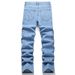Men's Stretch Denim Jeans Slim Fit High Waist Comfortable Cotton Pants For Casual Streetwear_mkmklike.com