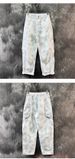 Men's American Retro Heavyweight Maillard Cargo Pants Large Pocket Loose Straight Leg Casual Trendy Jeans Americana Style_mkmklike.com