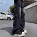 Men's High-Waist Straight Leg Bootcut Jeans Ripped Style Yellowish Brown Retro High Street Cool And Stylish For Summer_mkmklike.com