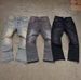 Men's Slim Fit Denim Jeans With Ripped Patches Heavy-Duty Hot Diamond Printing Trendy Vintage High Street Style Mid Waist Zipper Fly_mkmklike.com