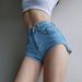 European And American Style Sexy High-waisted Denim Shorts 2024 New Model, Tight-fitting, Hip-lifting, Revealing Hot_mkmklike.com