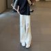 Men's Streetwear Distressed Wide-Leg Jeans - Oversized Straight Fit With Splatter Paint & Ripped Details_mkmklike.com