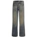 Nordmann American Style Vintage Washed Jeans For Men New Trend Loose Straight Pants High Street Casual Long Trousers_mkmklike.com