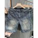 Men's Clothing Men's Casual Denim Shorts Loose Fitting Artistic Design Jacquard Pattern Stylish Summer Wear For Formal & Casual For Women_mkmklike.com