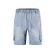 Men's Style Versatile Thin Loose Distressed Denim Shorts Summer Casual Straight Leg Mid Length Five Point Pants_mkmklike.com