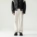 Men's Clothing & Archer0603 & Off White Splashed Design Pure Cotton Straight Leg Pants Minimalist Ripped Versatile Jeans For Men_mkmklike.com
