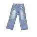 Men's Slim Straight Washed Grey Denim Jeans – High Waist Casual Workwear Pants With Vintage Finish_mkmklike.com