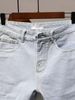 Men's Clothing Shorts Five Point Pants Versatile Popular Youth Jeans Light Blue_mkmklike.com
