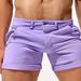 Men's Slim Fit Stretch Denim Shorts – Dark Violet, High Elasticity & Breathable (S-2xl) Unique Dark Violet_mkmklike.com