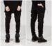 Fashion Brand Motorcycle Pants Pleated Slim Slim Elastic European And American Jeans_mkmklike.com