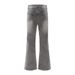 Washed Vintage Denim Flared Men's Hippie Trend Loose Casual Wide-Leg Trousers Basic Versatile Floor-Length Pants_mkmklike.com