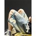 Men’s Clothing Men's Denim Shorts Summer Street Hip Hop Letter Straight Pants Retro Washed Loose Trendy Brand Shorts_mkmklike.com