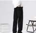Men's Casual Loose Straight Leg Jeans Wide Leg Trousers Spring Autumn Comfortable Fit Men's Pants_mkmklike.com