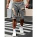 Men's New Style Hip Hop Ripped Denim Shorts Loose Casual Straight Leg Five Point Pants Distressed Summer Cool Trendy_mkmklike.com