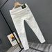 Fashion Luxury Designer Men's White Black Jeans Slim Fit Korean Style Stretch Denim Pants For Summer Stretch Skinny Jeans Male_mkmklike.com