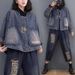 K Cowboy Jacket Long Sleeved Dark Retro Loose Short Casual Patchwork Women's Clothing_mkmklike.com