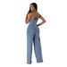 Women's Clothing Denim Jumpsuit Wide Leg Pants_mkmklike.com