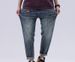 Large Size Men's Clothing New Thin Retro Washed Jeans Men's American Slim Fit And Fat Plus Size Elastic Jeans Men's_mkmklike.com