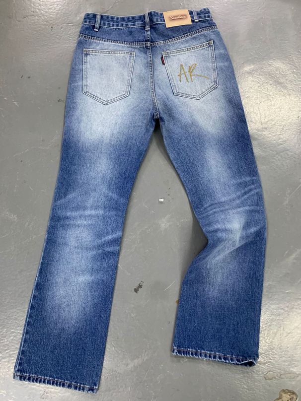 Men's Clothing Men's Ice Blue Destroyed Denim Jeans - 517 Fit Bootcut Vintage Pants (Light Blue, S-XXL)_mkmklike.com
