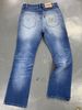 Men's Clothing Men's Ice Blue Destroyed Denim Jeans - 517 Fit Bootcut Vintage Pants (Light Blue, S-XXL)_mkmklike.com