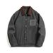 High-End Casual Jacket For Men, And Autumn, Turn-Down Collar, Trendy Brand, 2025 New Japanese Style, Plus Size, Spring_mkmklike.com