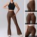 Yoga Summer Thin Women's Hip-Lifting Flared Fitness Quick-Dry Sports Stretch Slim Fit Bell-Bottom Pants_mkmklike.com