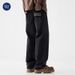 Nordmann Muqiu Clothing | Autumn New Black Washed Jeans Men's Trendy Brand Japanese Style Loose Straight Wide-Leg Pants_mkmklike.com