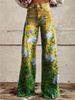 Women's clothing large size women's casual pants thin wide-leg pants trousers_mkmklike.com