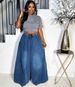 Women's Clothing New Women's Clothing Street Casual Versatile Elastic Waist Wide Leg Pants_mkmklike.com